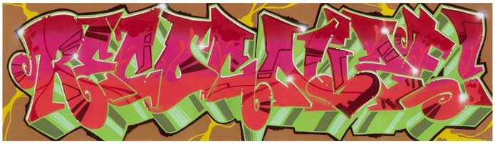 Image of graffiti mural titled Recognize