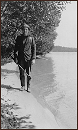young Hemingway fishing