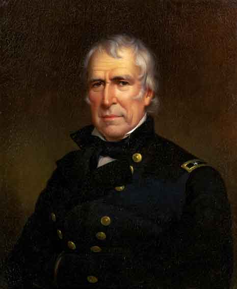 Painted portrait of Zachary Taylor