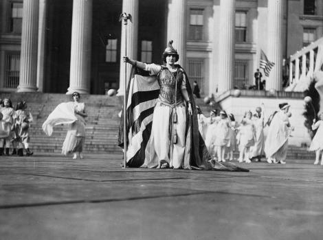 Suffragist parade in Washington