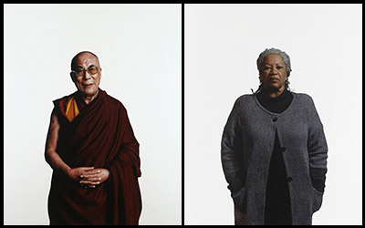 Buddhist monk and African American woman