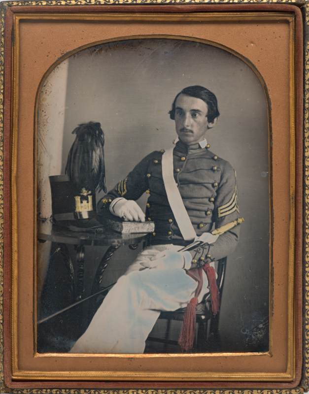 Seated young man in a West Point uniform